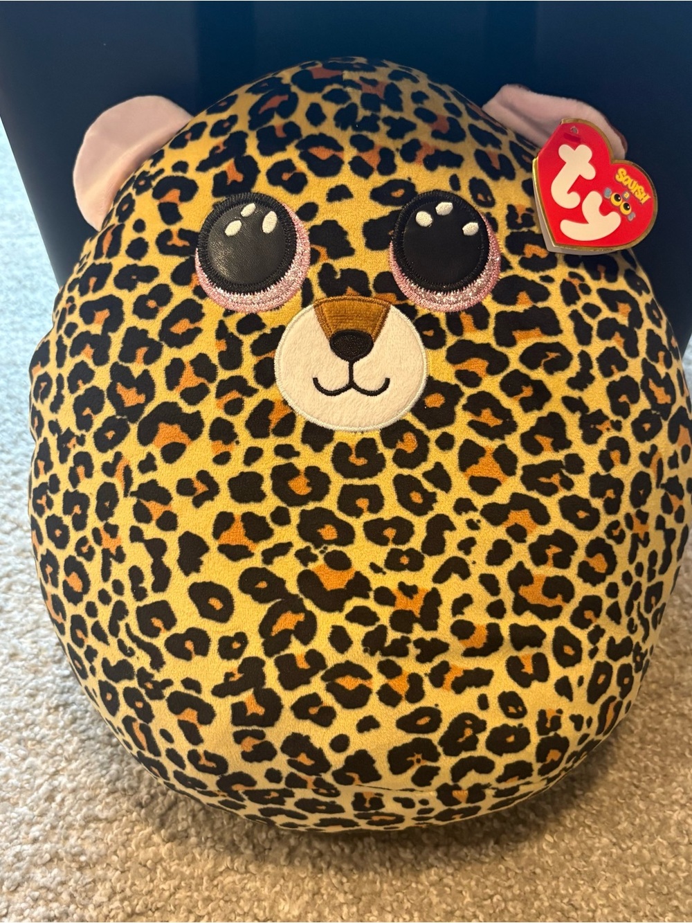 2021 TY Squish-a-Boos LIVVIE the Leopard Cushion Pillow Plush new